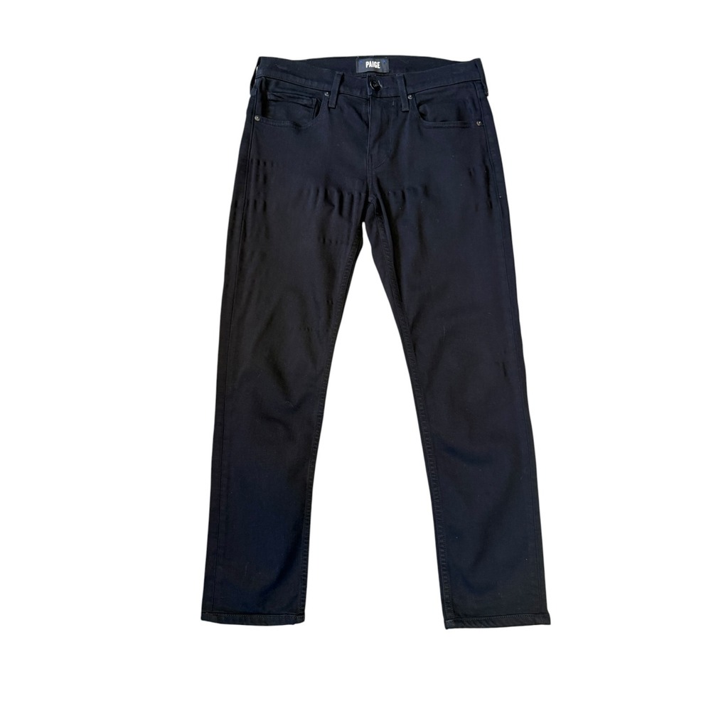 Paige Croft Skinny Jeans Mens 28 Black Shadow M725521-2139 Made‎ in USA